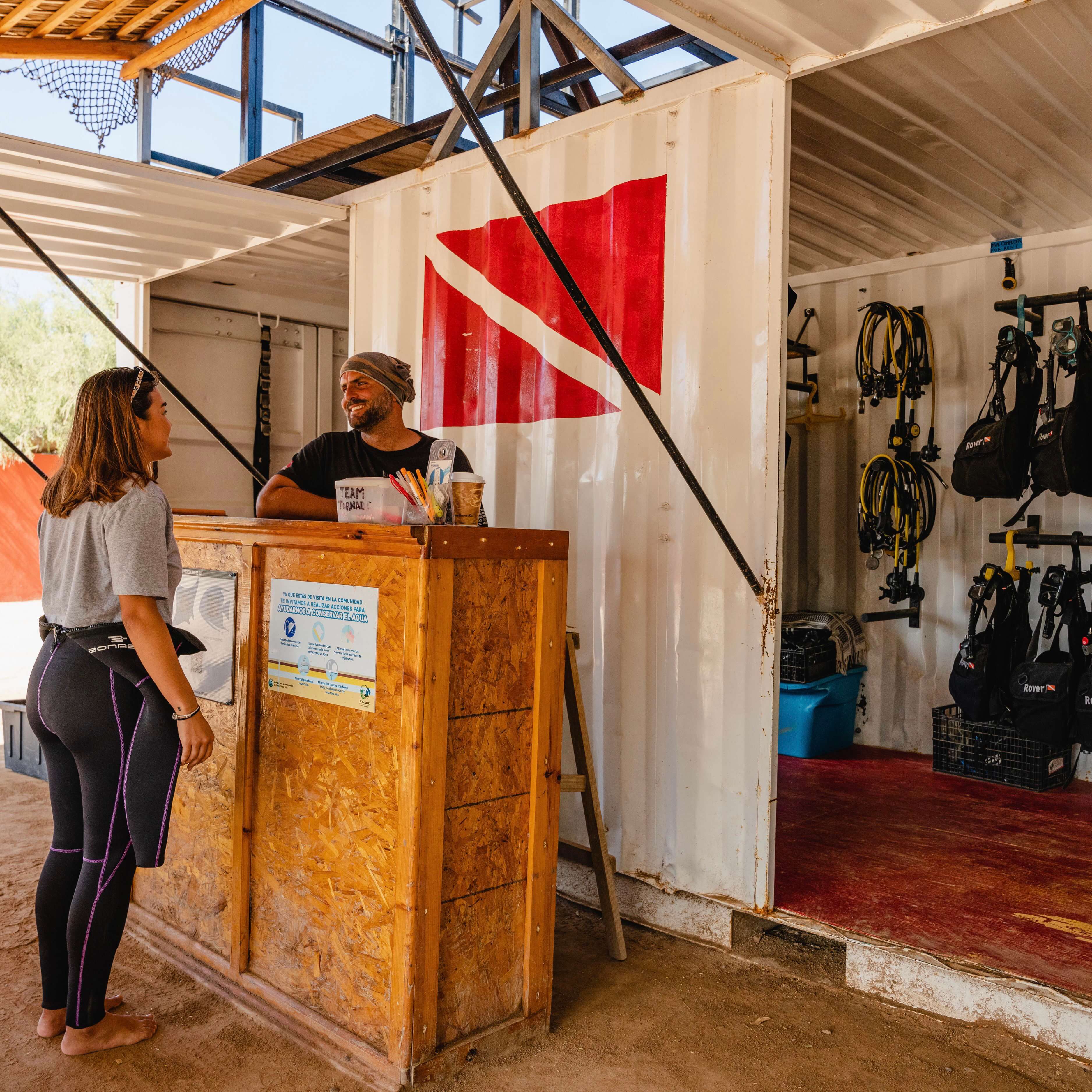 Dive shop in Cabo Pulmo